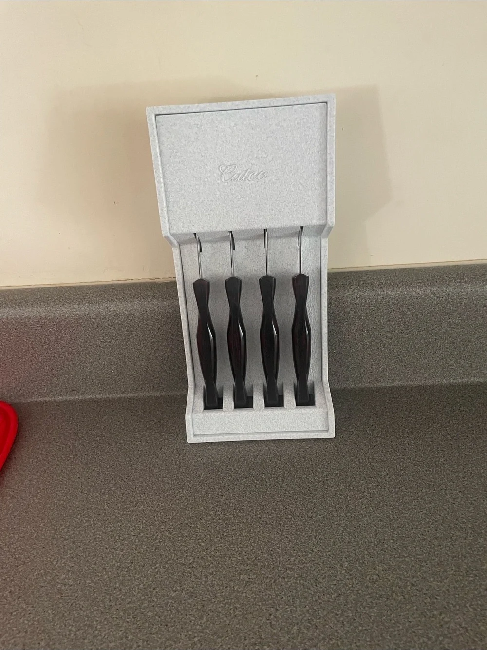 Brown Cutco Double-D edge Table Knife - Sleek Home Dining Knife